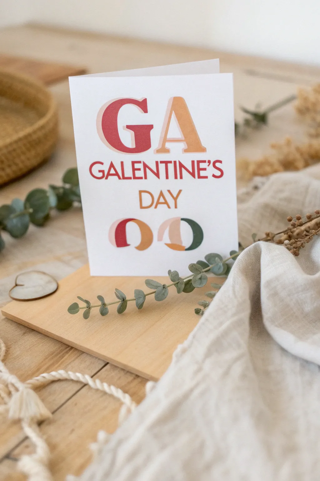 Make a statement with bold typography this Galentine's Day!