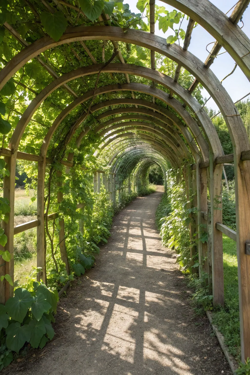 Step into a Tunnel of Edible Delights, where nature's bounty and craftsmanship unite in perfect harmony.