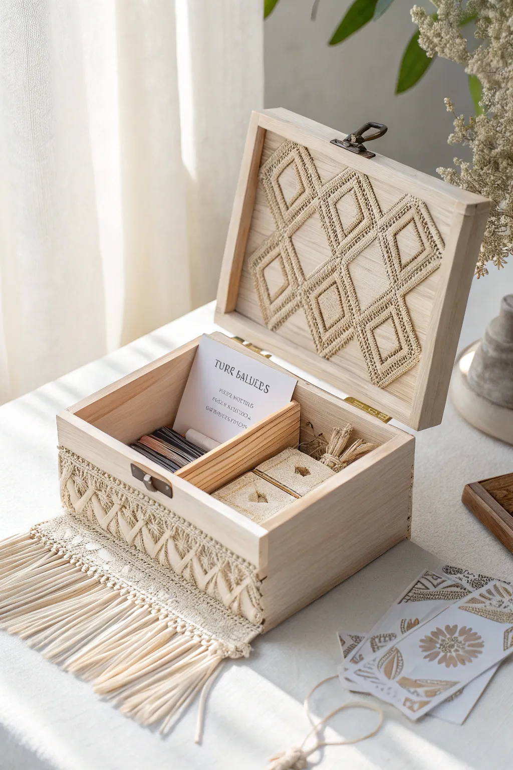 Elevate your gift-giving with a stylish themed box that captures the essence of simplicity and craftsmanship.