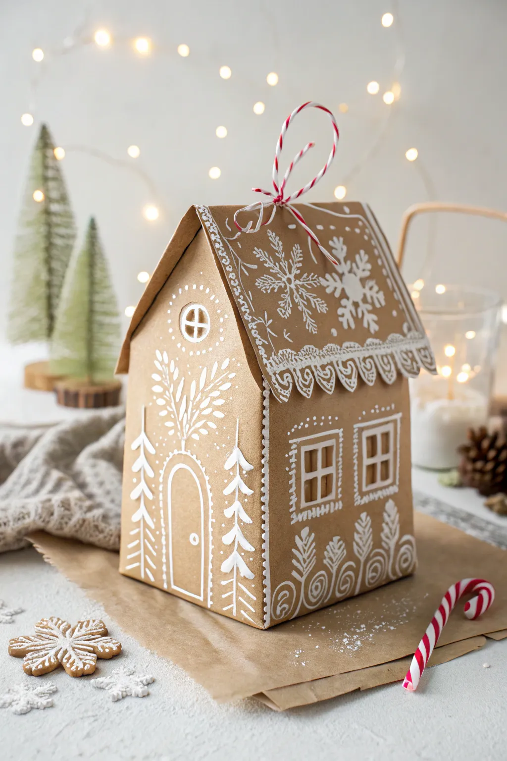 Craft your own charming holiday treat bags with a gingerbread twist!