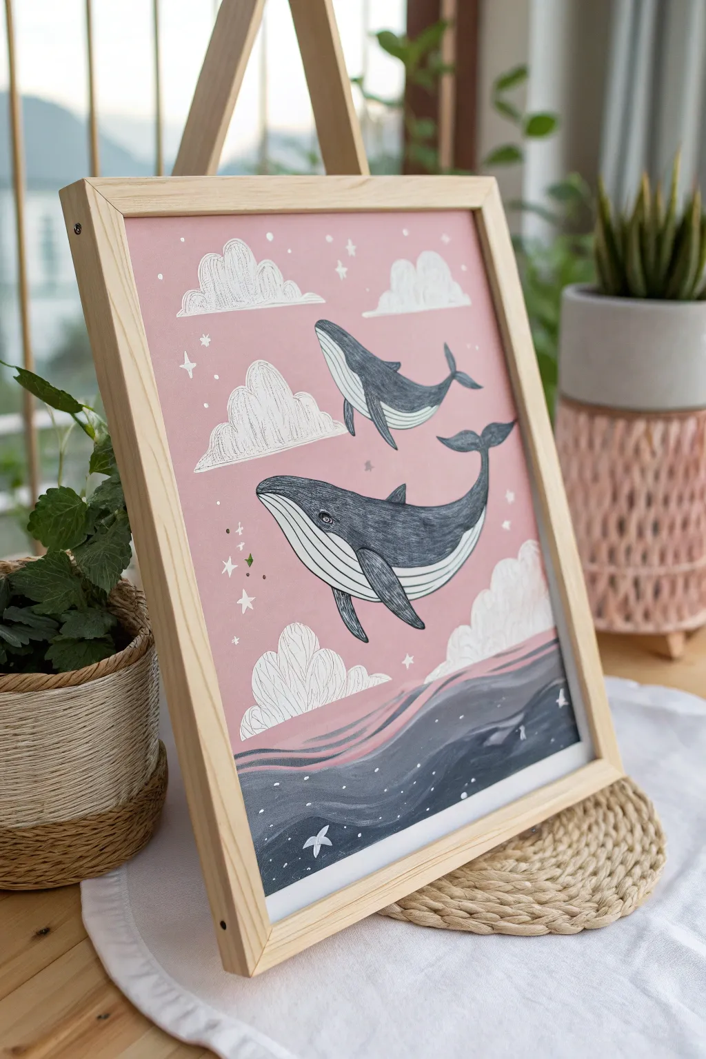 Let your imagination soar with these whimsical sky whales, blending oceanic dreams with airy elegance.