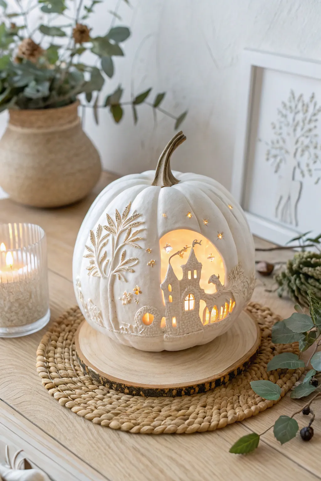 Bring your fairy tale dreams to life with this enchanting pumpkin carving idea.