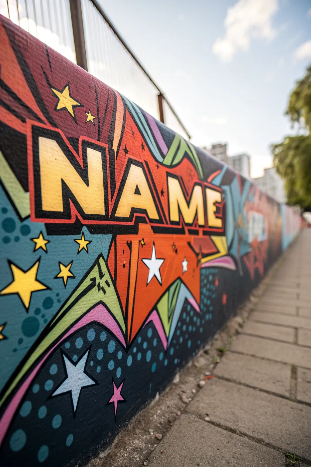 Elevate your name art with stars and shapes – a creative twist that stands out!