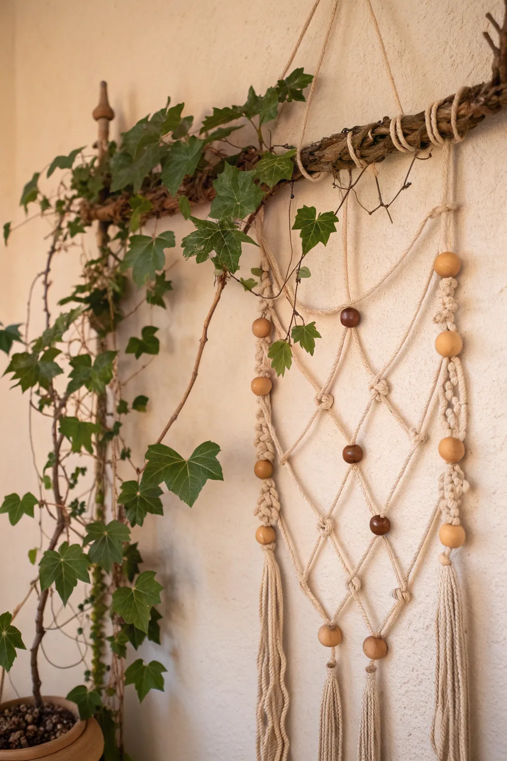Elevate your space with the natural charm of grapevine wall art. 🌿✨ #RusticElegance #MinimalistDecor