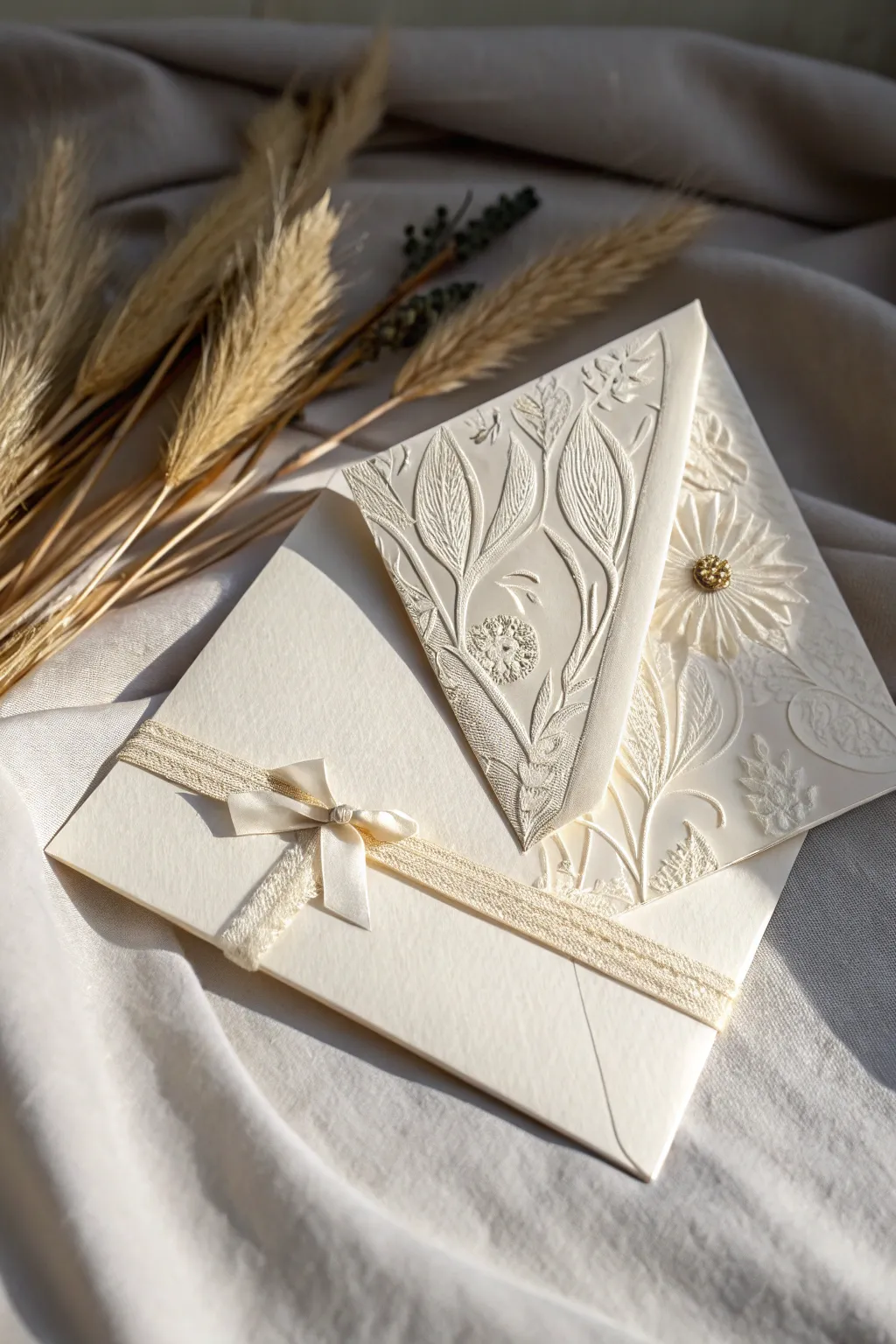 Discover the beauty of layered elegance with this handcrafted greeting card, where minimalist design meets boho charm.