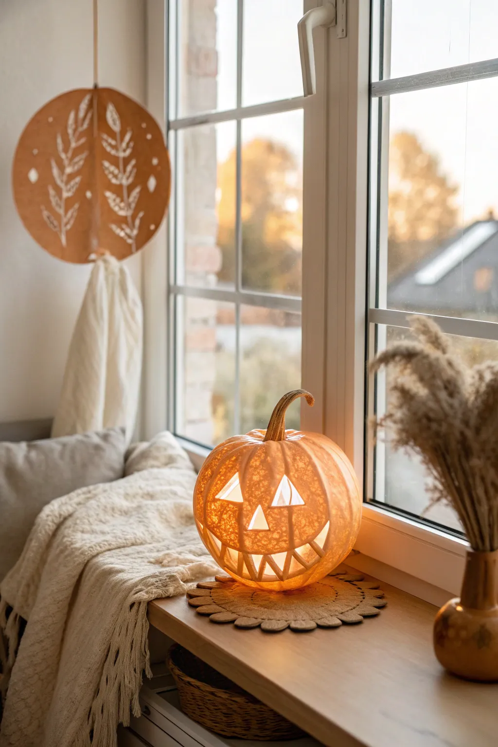 Let your windows glow with handcrafted Halloween charm.