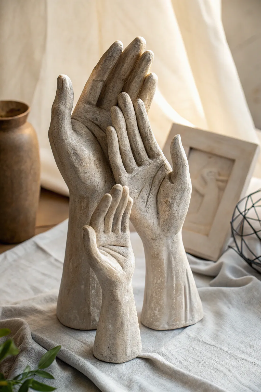 Preserve the touch of love with a timeless family hand cast.