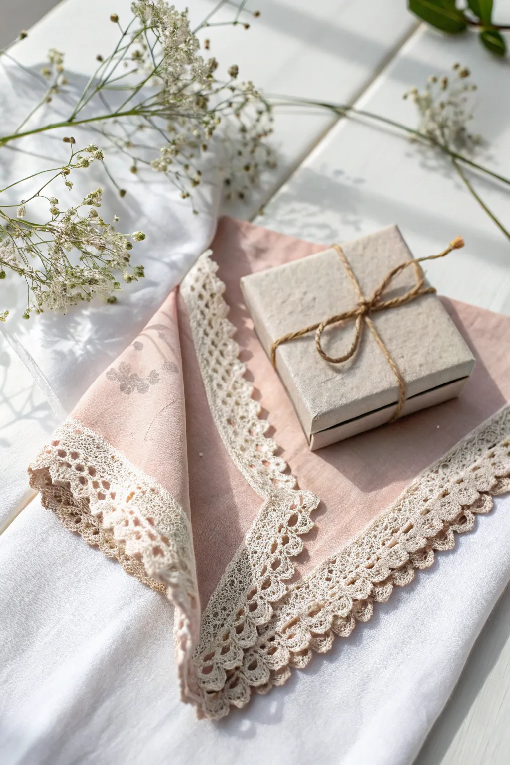 Elevate your gift-giving with eco-friendly elegance: Handkerchief wraps that charm and delight.