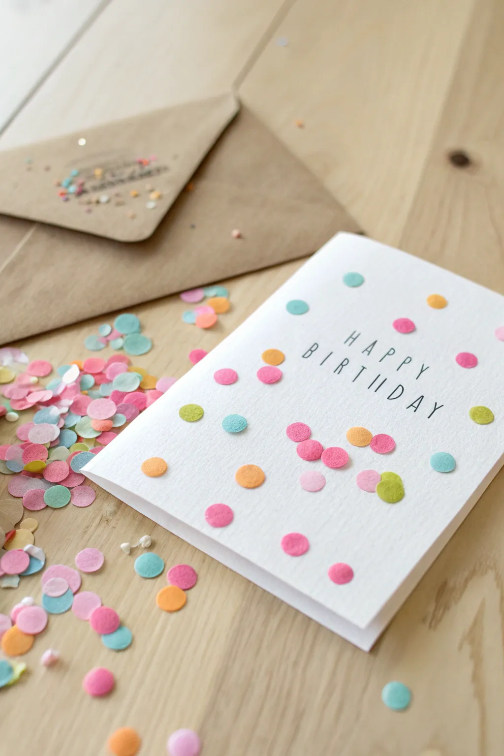 Celebrate in style with a confetti-inspired birthday card that's as unique as you are!