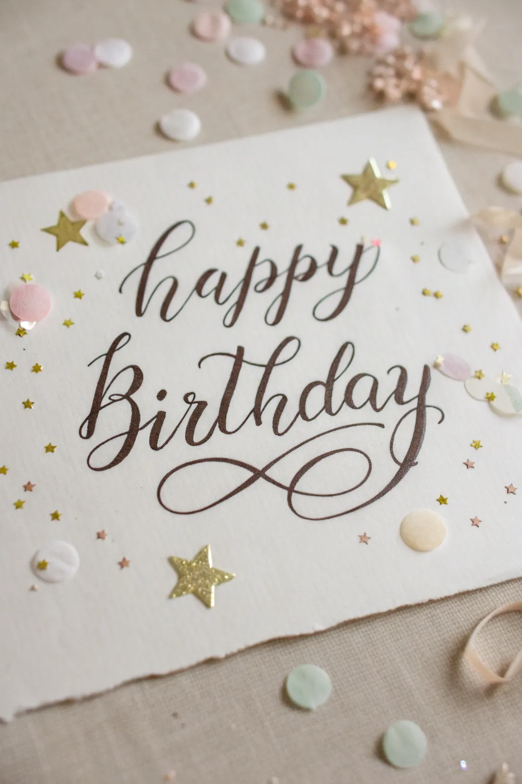 Celebrate with style! Add a sprinkle of confetti magic to your handlettering for that extra touch of cheer.