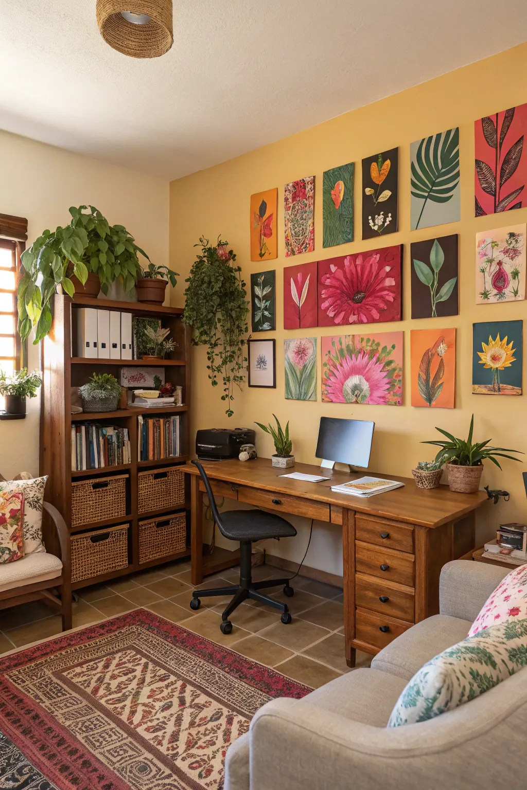 Personalized decor adds character to your workspace.