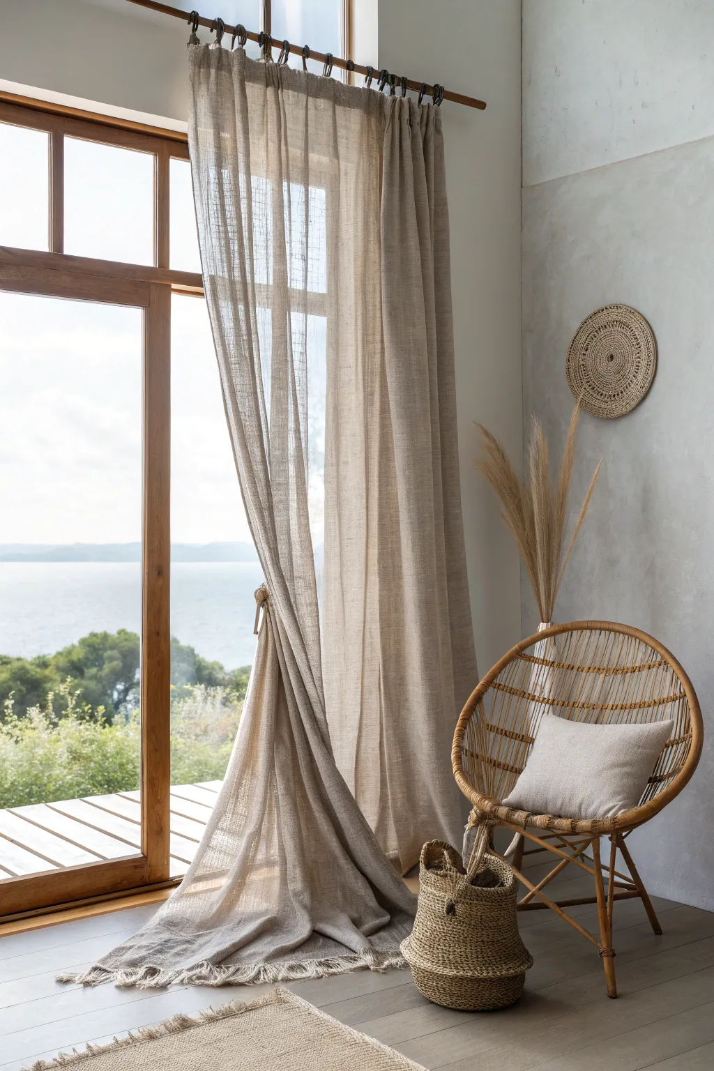Elevate your space with the elegance of handcrafted custom curtains, where simplicity meets style.