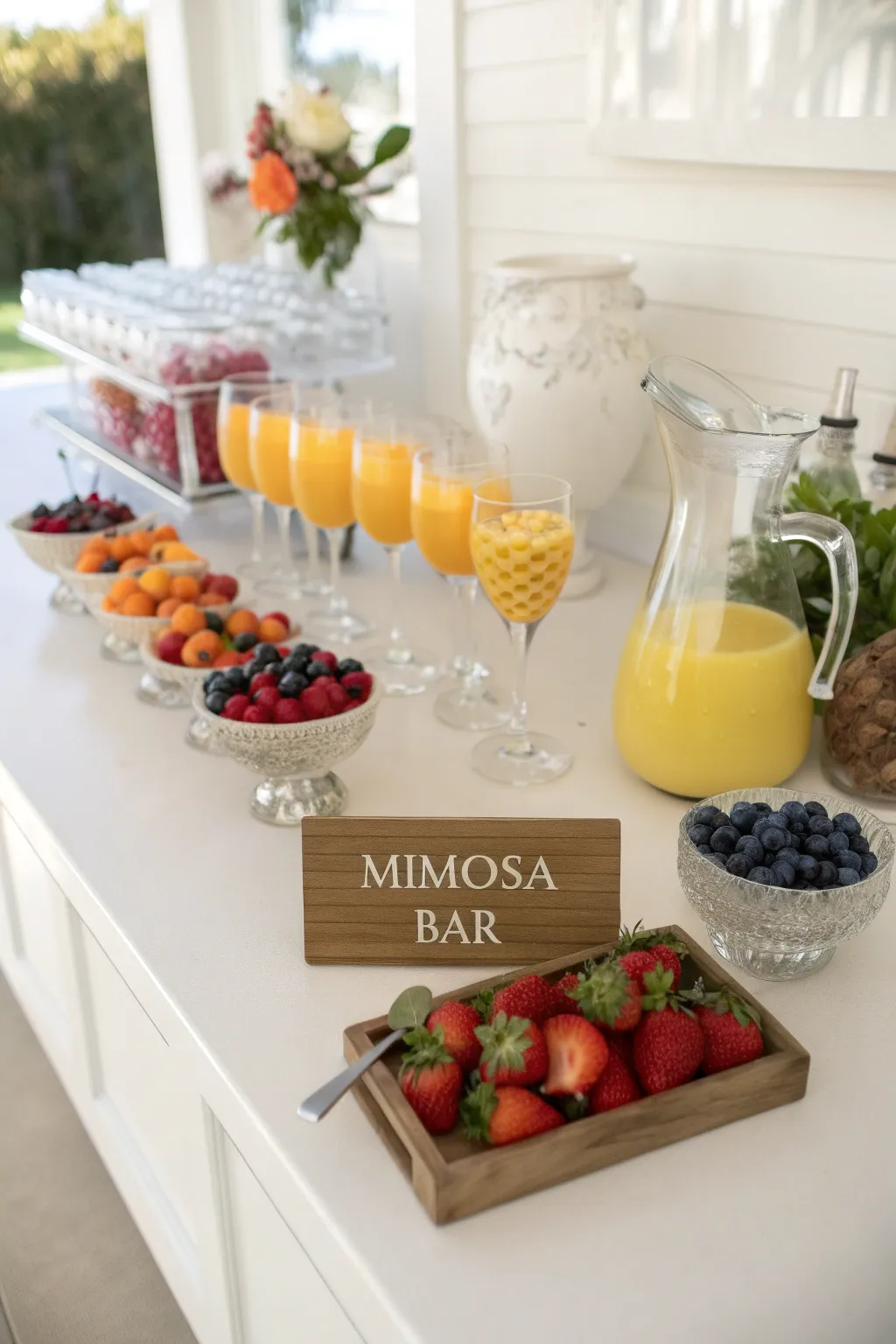 Elevate your bridal shower with a chic DIY mimosa bar that's as delightful as it is beautiful!