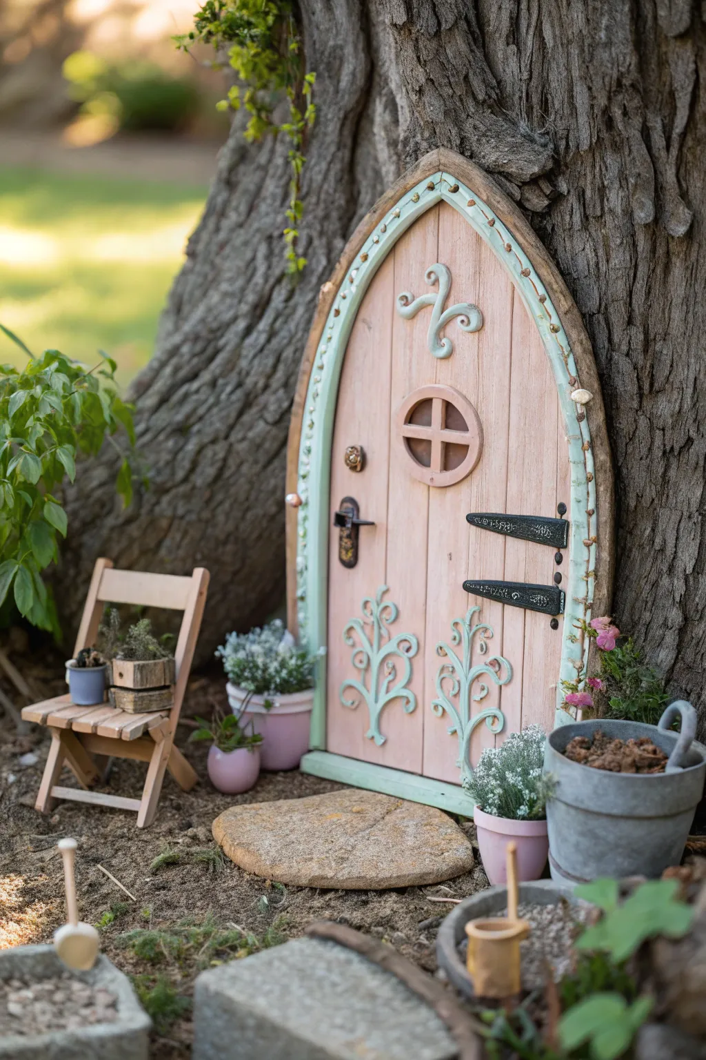 Transform your garden into a whimsical fairy village with charming miniature accents! 🌿✨