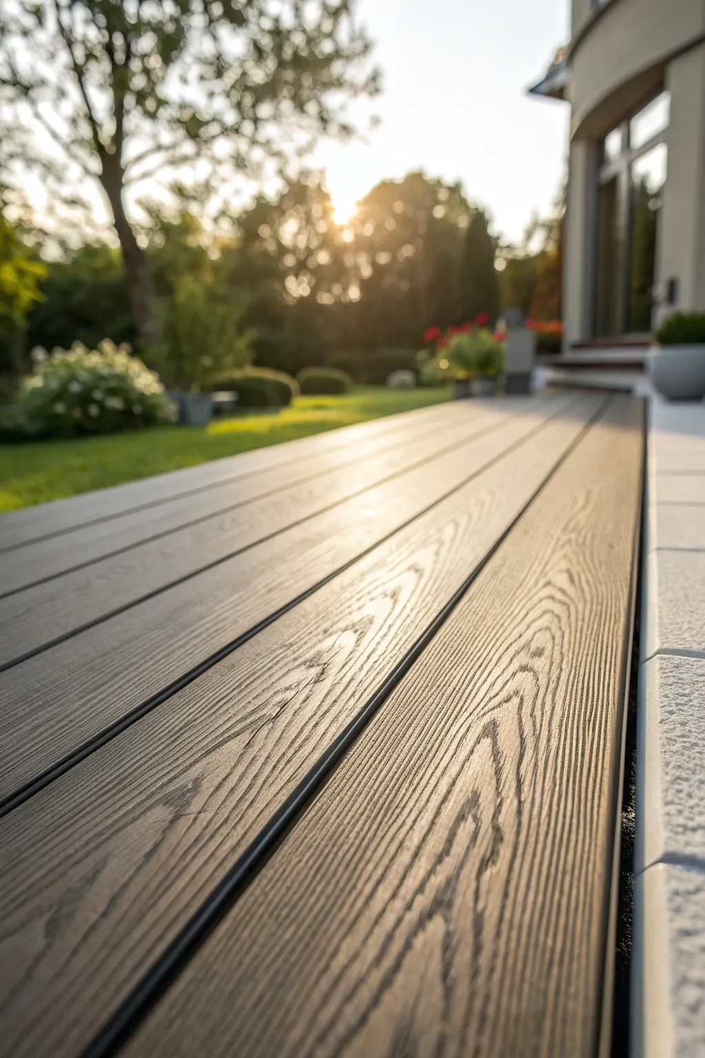 Elevate your outdoor space with the elegance of composite decking—beauty without the upkeep.