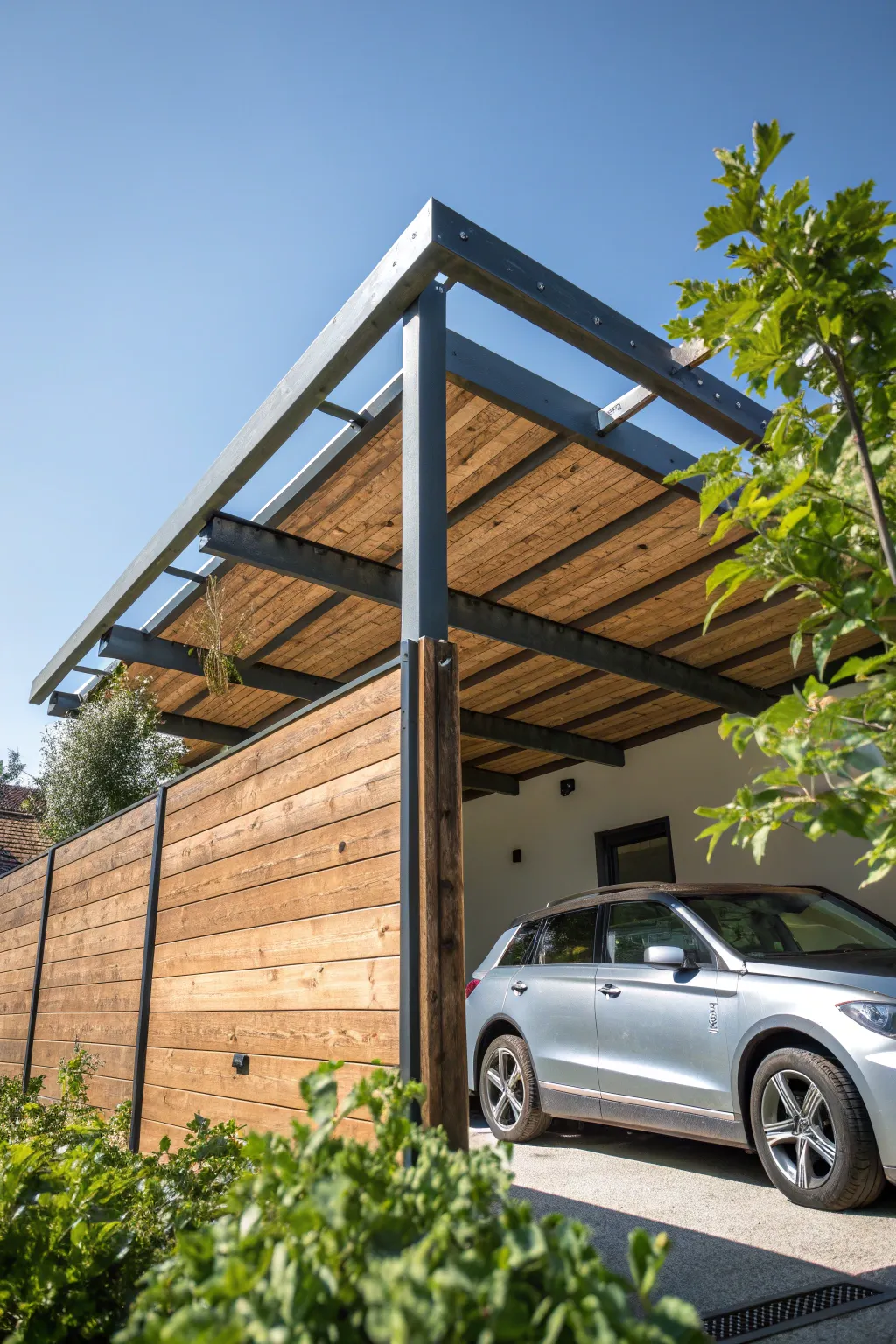Transform your carport with DIY charm and modern elegance.