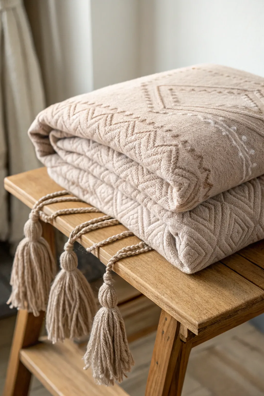 Transform elegance into function: Discover the art of folding your blanket into a stylish pocket pillow.