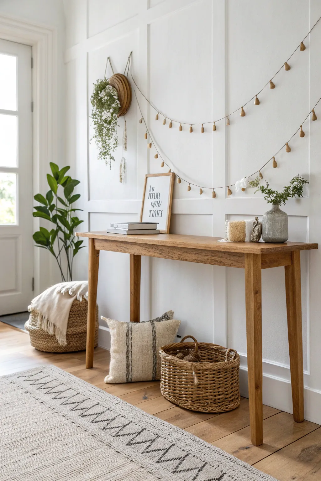 Effortlessly stylish: Keep cords tidy and walls undamaged with beautiful adhesive hooks.