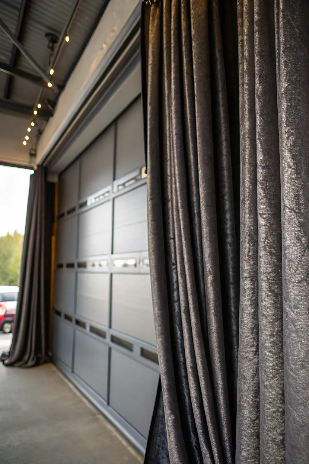 Transform your garage with insulated curtains for a cozy, stylish upgrade.