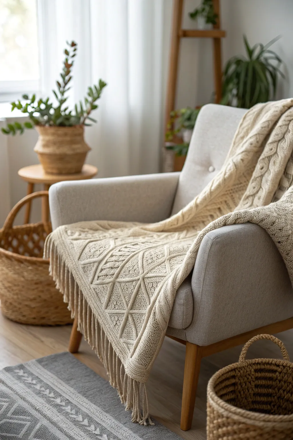 Embrace tranquility with the soothing touch of a weighted blanket.