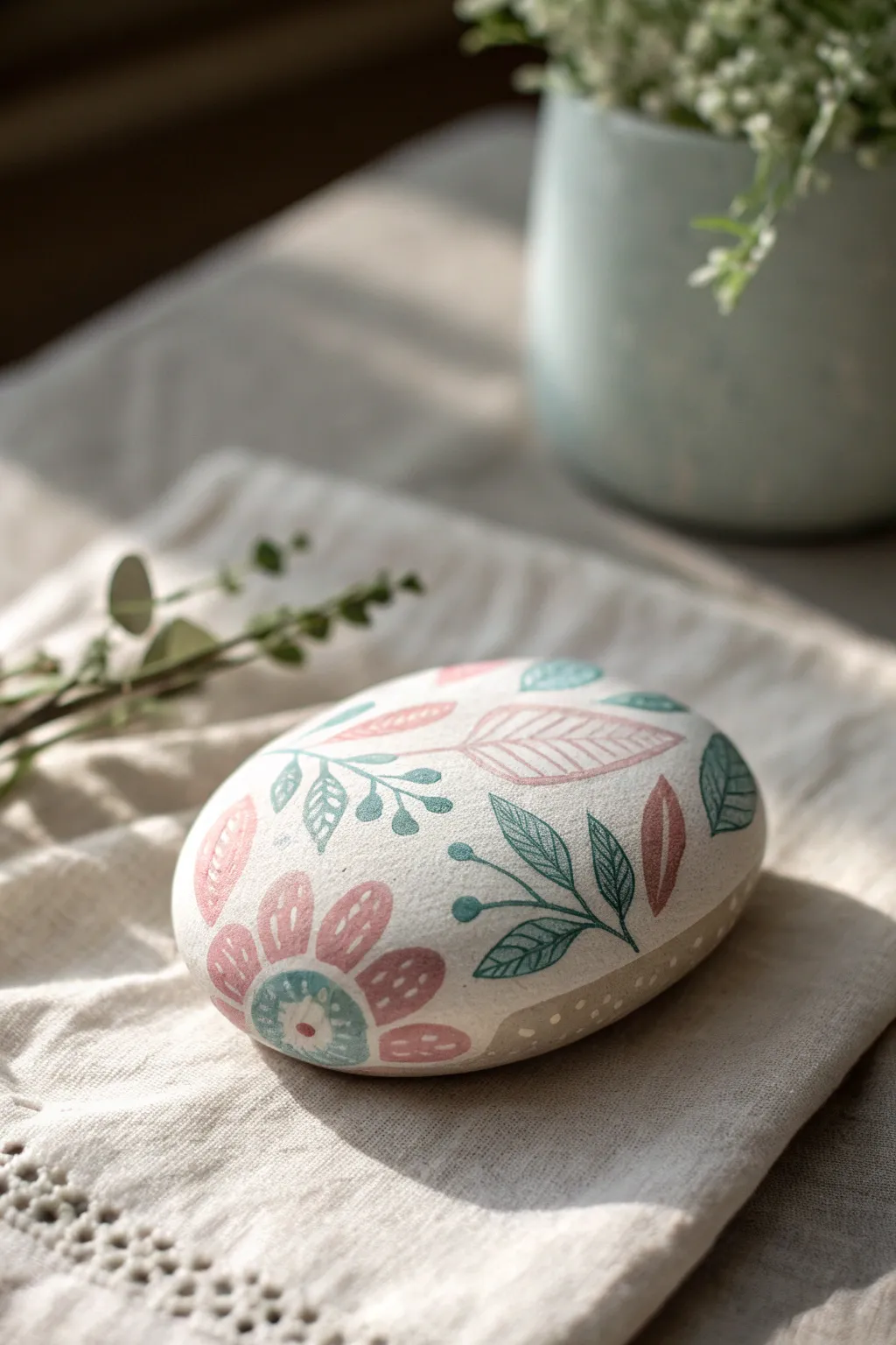Transform your garden path with the charm of painted rock art, where simplicity meets creativity.