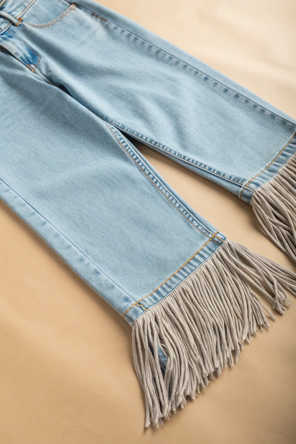Transform your jeans into a fringe festival favorite—no sewing required!
