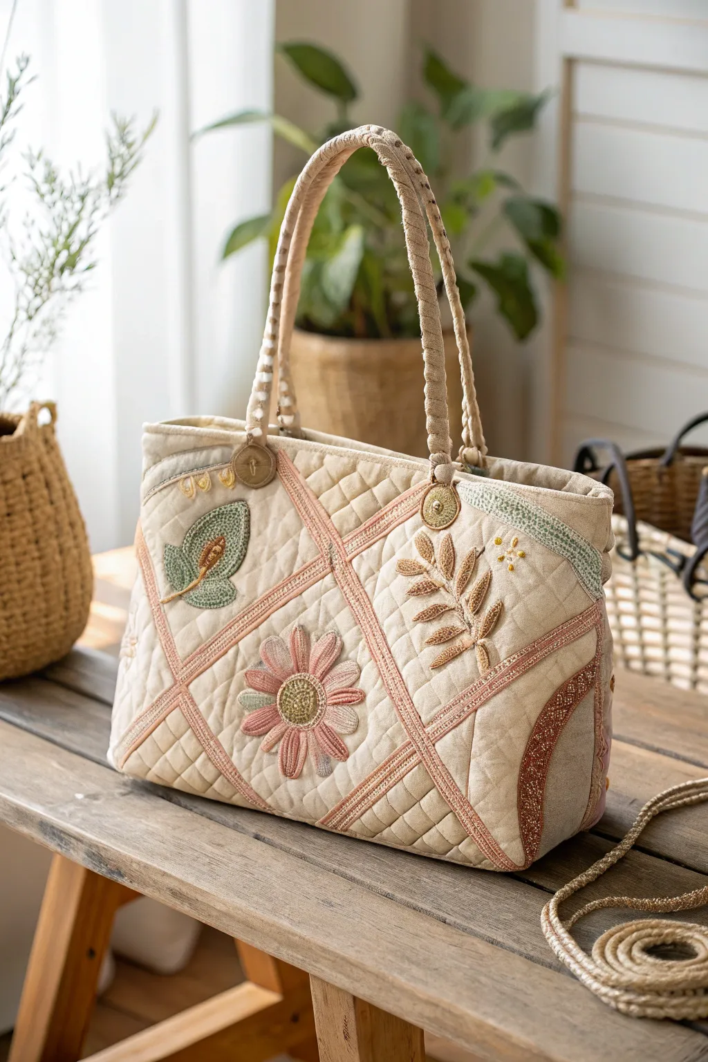 Embrace cozy elegance with quilted in-the-hoop designs, where craftsmanship meets minimalist beauty.
