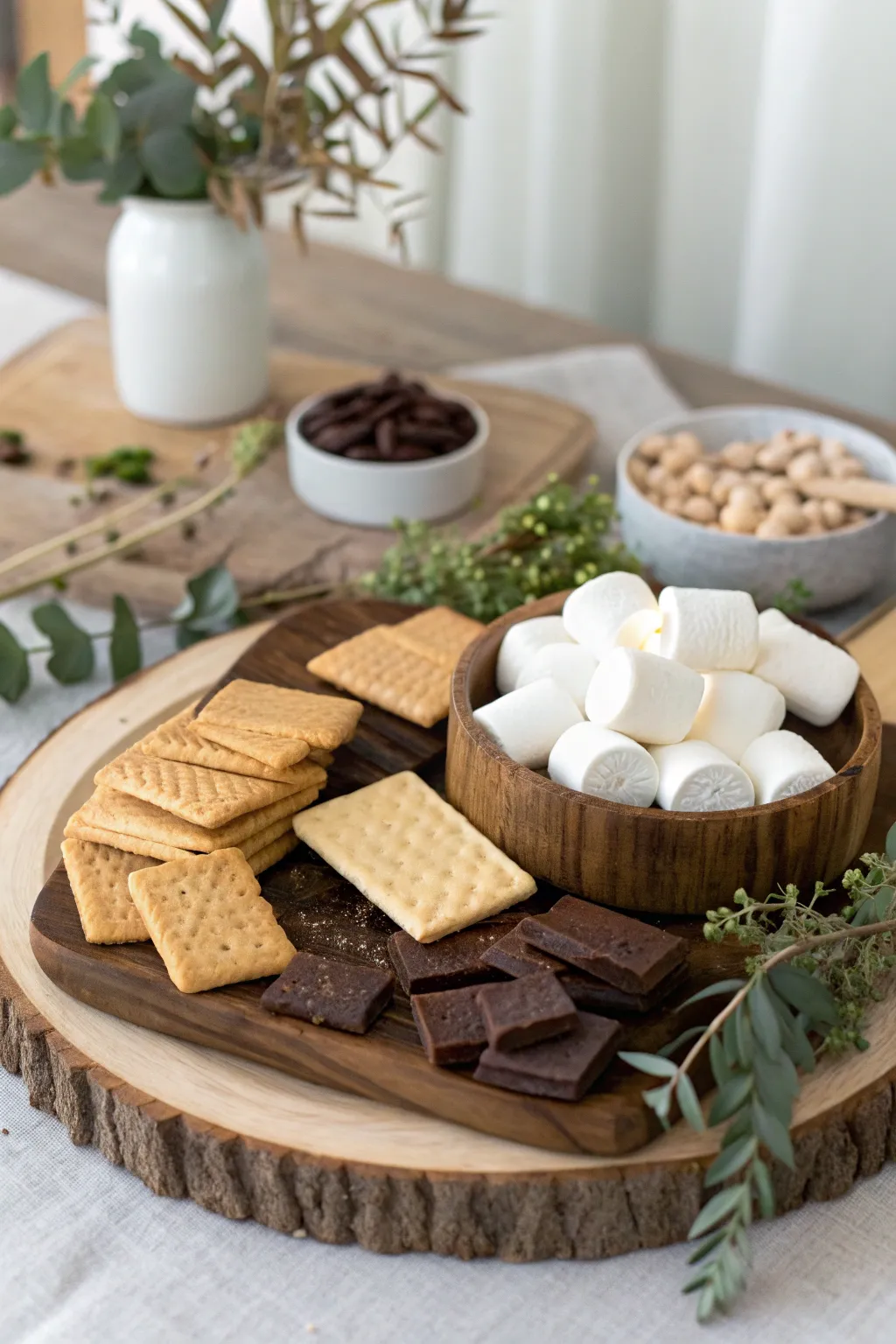 Indulge in the perfect blend of craftsmanship and sweetness with our stylish DIY s’mores station.