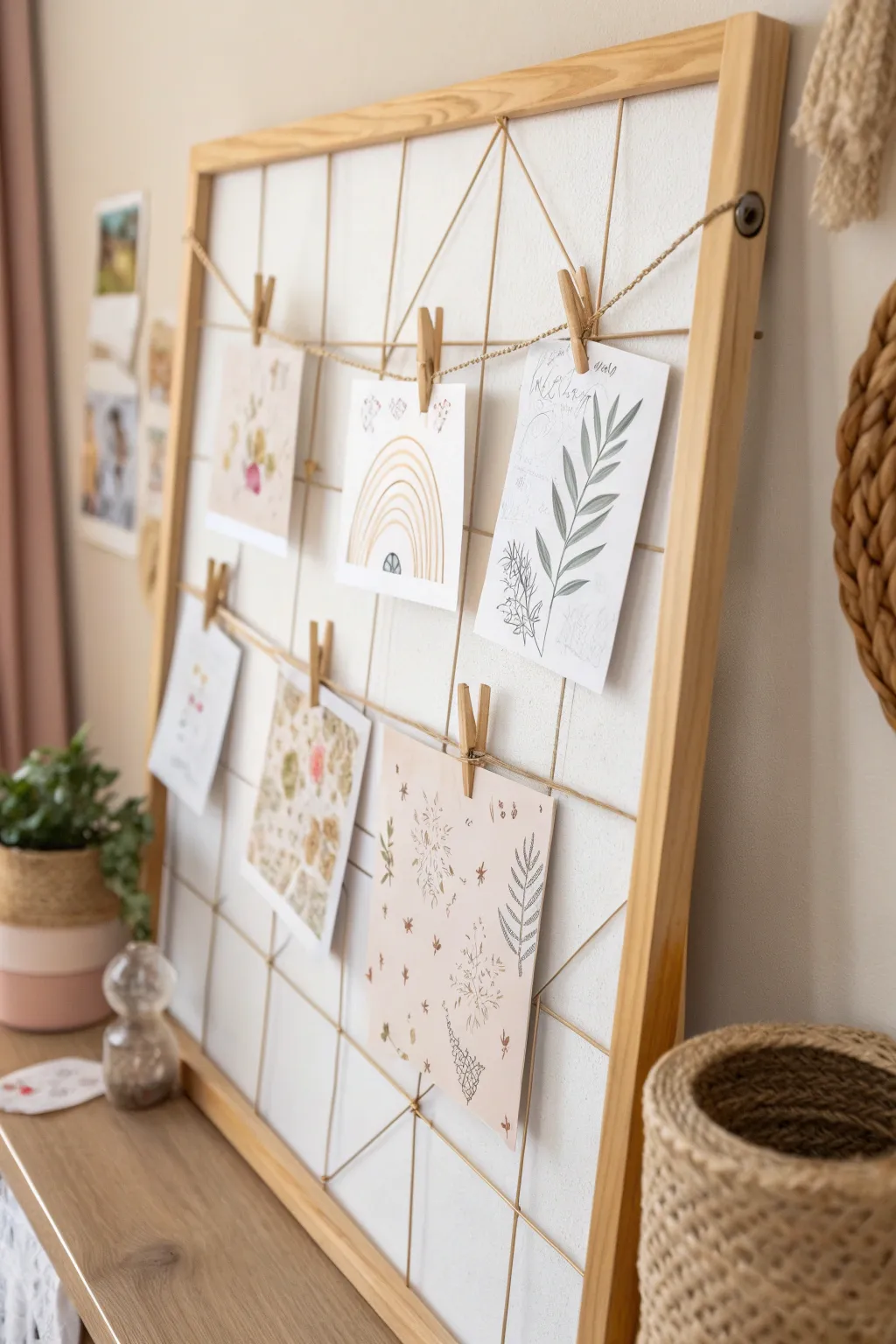 Unleash your creativity daily with this elegant art prompt board. Perfect for a touch of inspiration in your minimalist space!