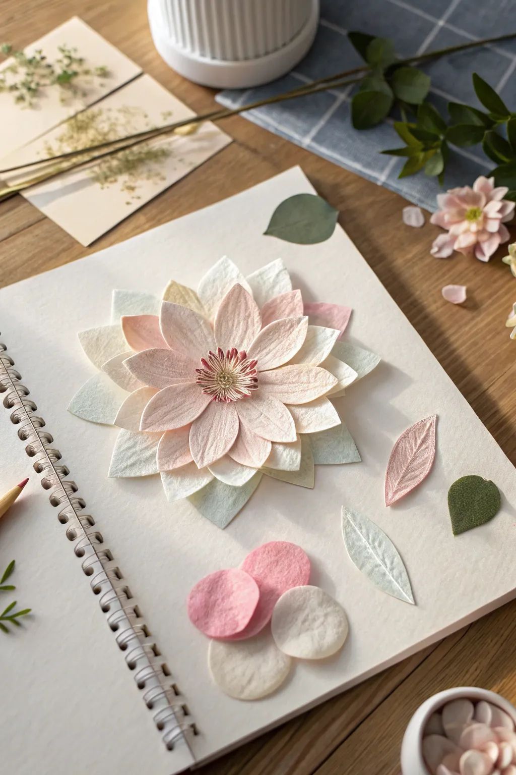 Discover the tactile allure of mixed media magic in scrapbooking.