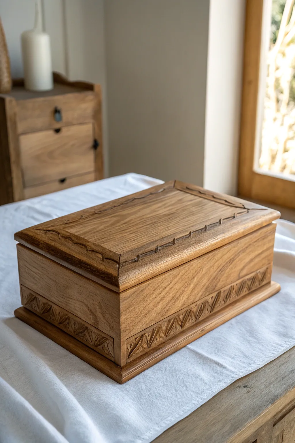 Transform your old treasures into new beauty with this stunning upcycled jewelry box.