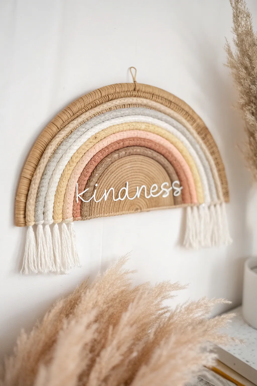 Embrace positivity with a rainbow of kindness in your space.
