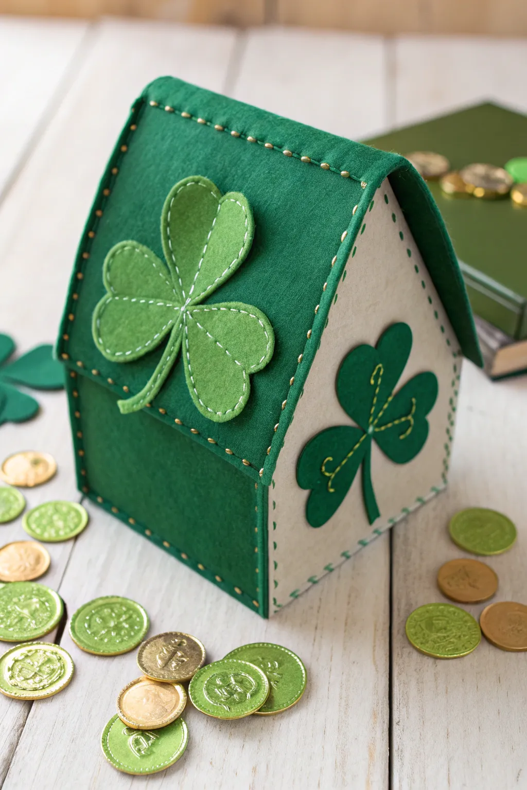 Capture the magic with this charming shamrock surprise, a perfect blend of simplicity and elegance for little leprechaun adventures!
