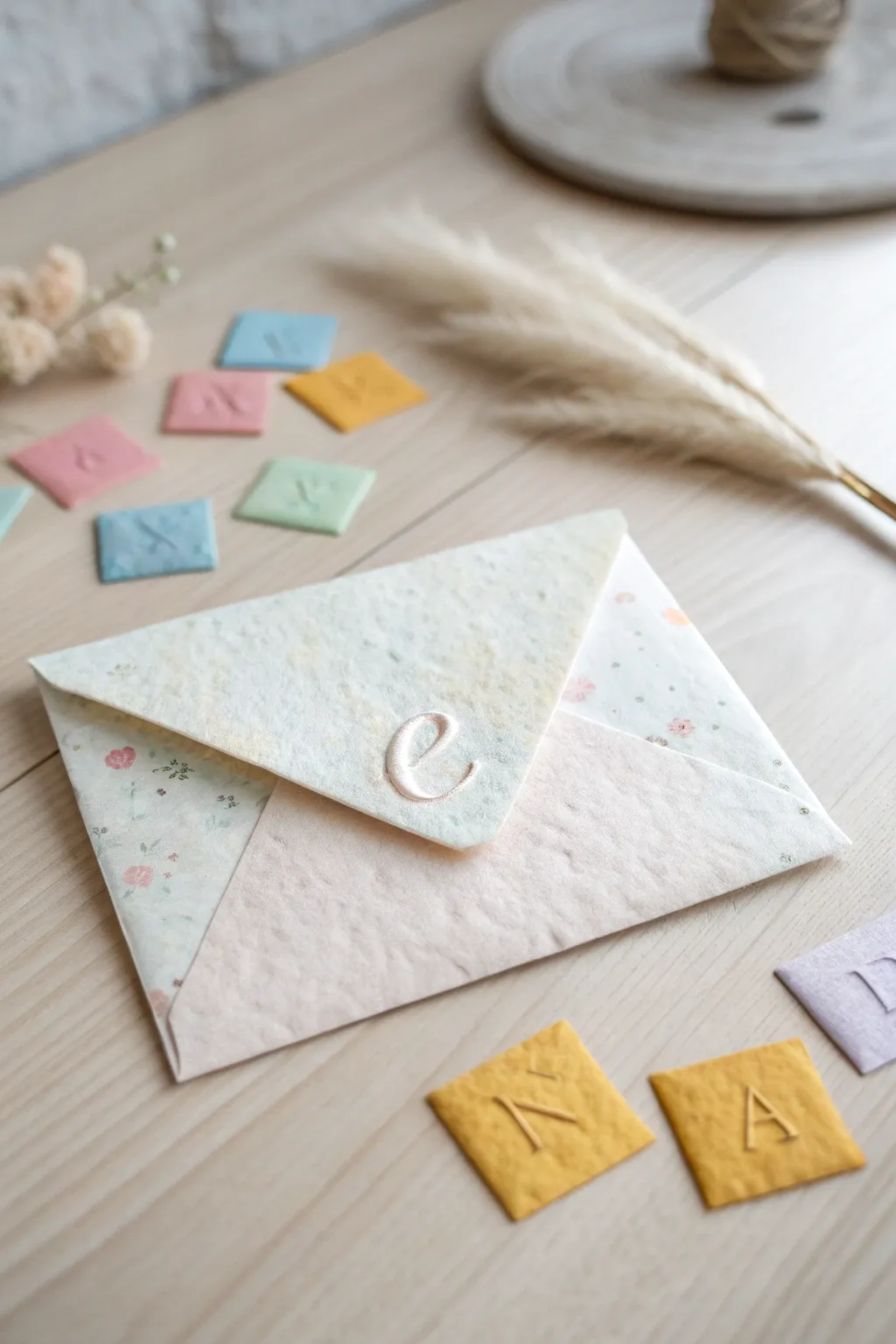 Crafting elegance with envelopes: A simple yet creative journey with the letter 'E'.