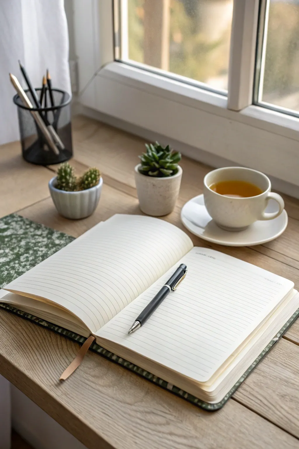Embrace simplicity and elegance in your planner organization with a minimalist journal setup.