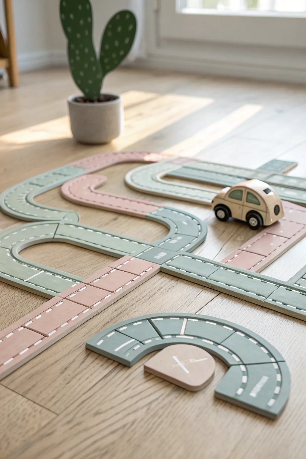 Explore endless adventures with our charming magnetic tile roads.