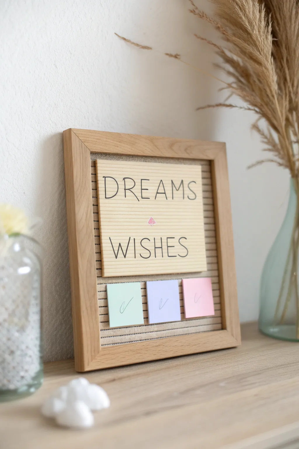 Transform your space with a touch of inspiration - where wishes and dreams take center stage.