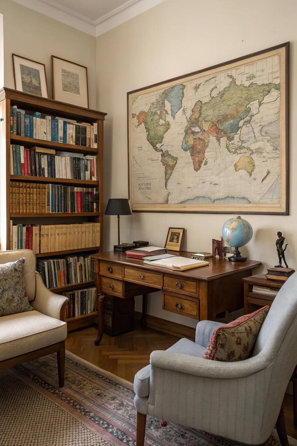 Vintage maps evoke a sense of adventure and history.
