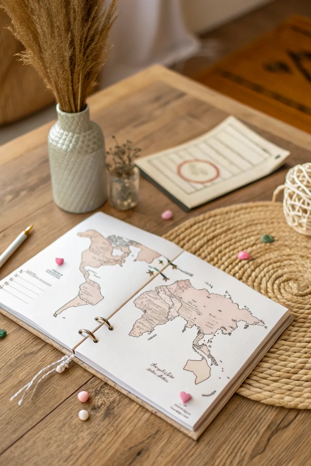 Embark on a journey through memories with a personalized map of your shared adventures. 🌍✨ #MemoryBook #CoupleAdventures #ScandinavianBoho