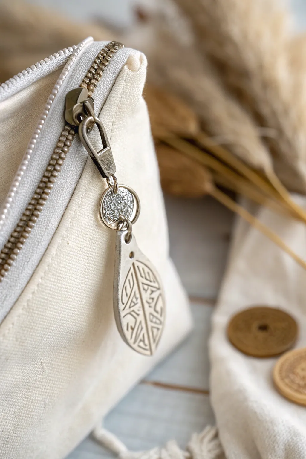 Add a touch of personality to your accessories with beautifully stamped metal zipper pulls.