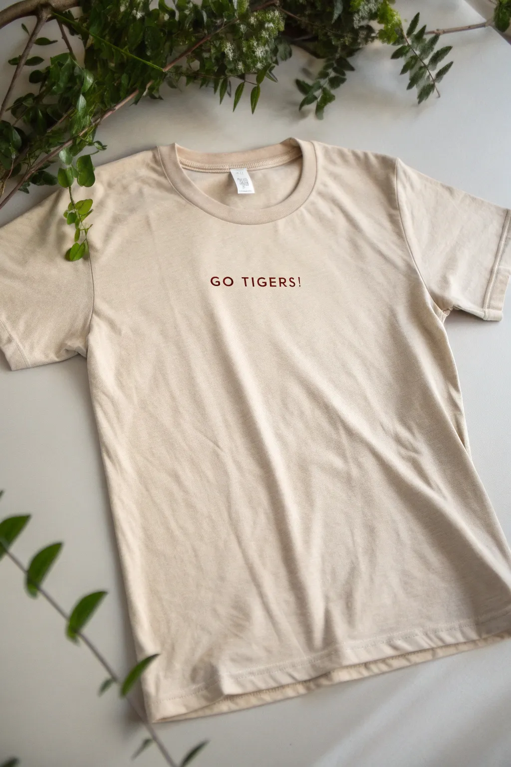 Unite in style with custom 'Go Tigers!' tees that blend simplicity with school spirit.