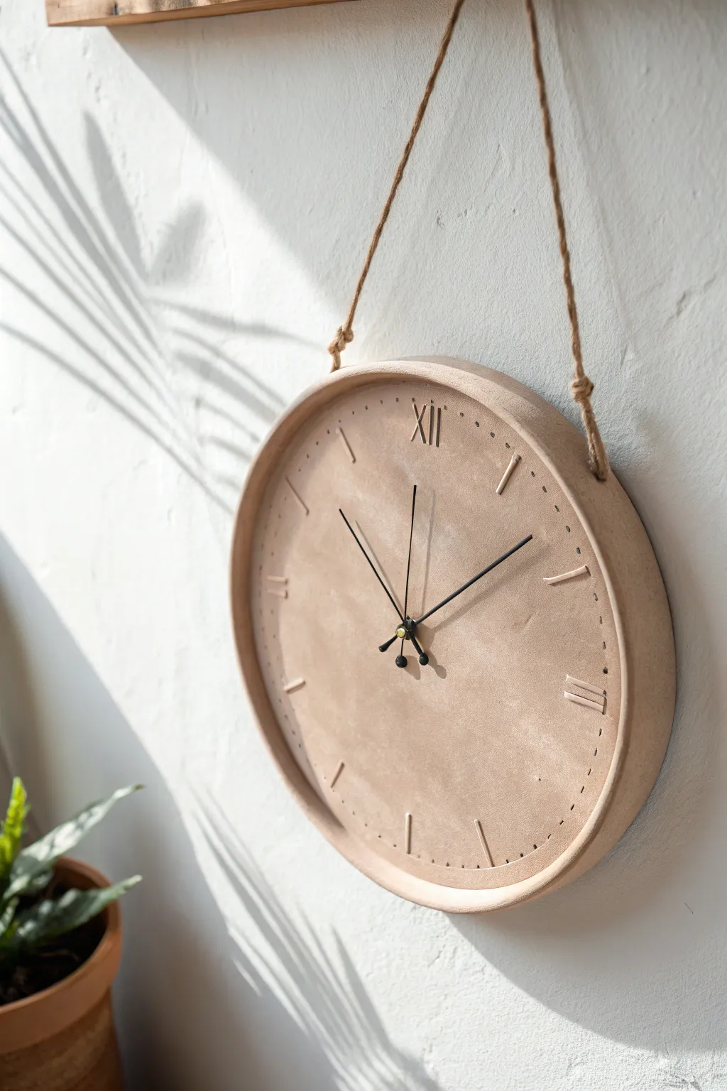 Elevate your space with this DIY minimalist clay clock—a perfect blend of art and functionality. ⏰✨