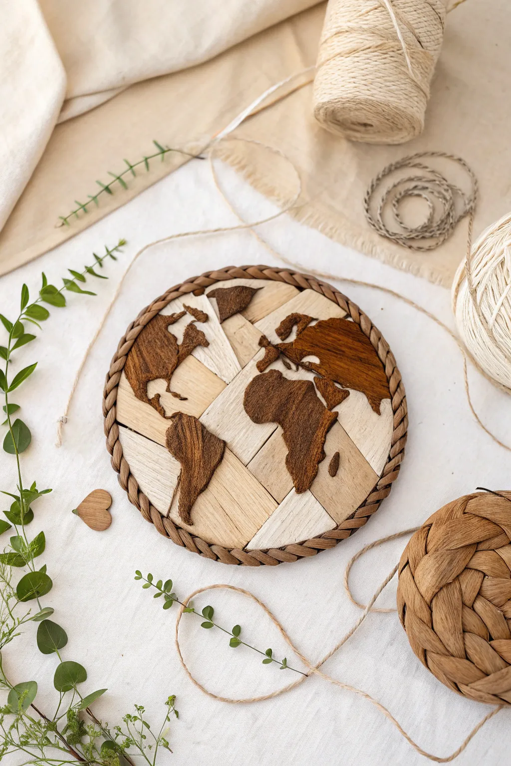 Transforming Recycled Materials into Symbols of Peace and Earth – A Touch of Craftsmanship and Simplicity.