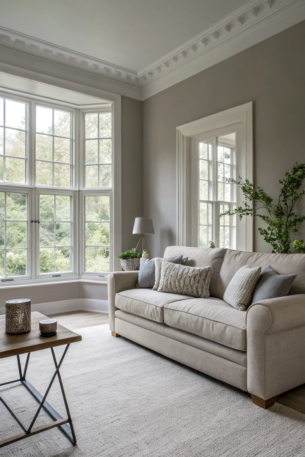 Greige offers a sophisticated and versatile palette for modern spaces.