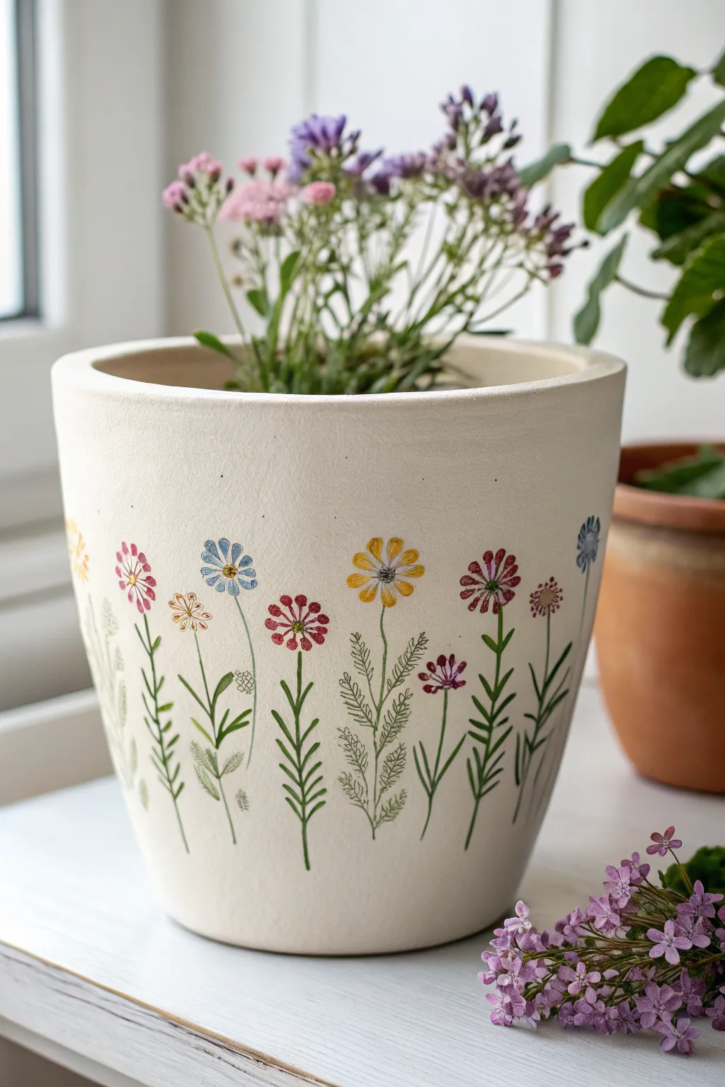Celebrate Mother's Day with a personal touch: a thumbprint flower pot that blossoms with love and creativity.