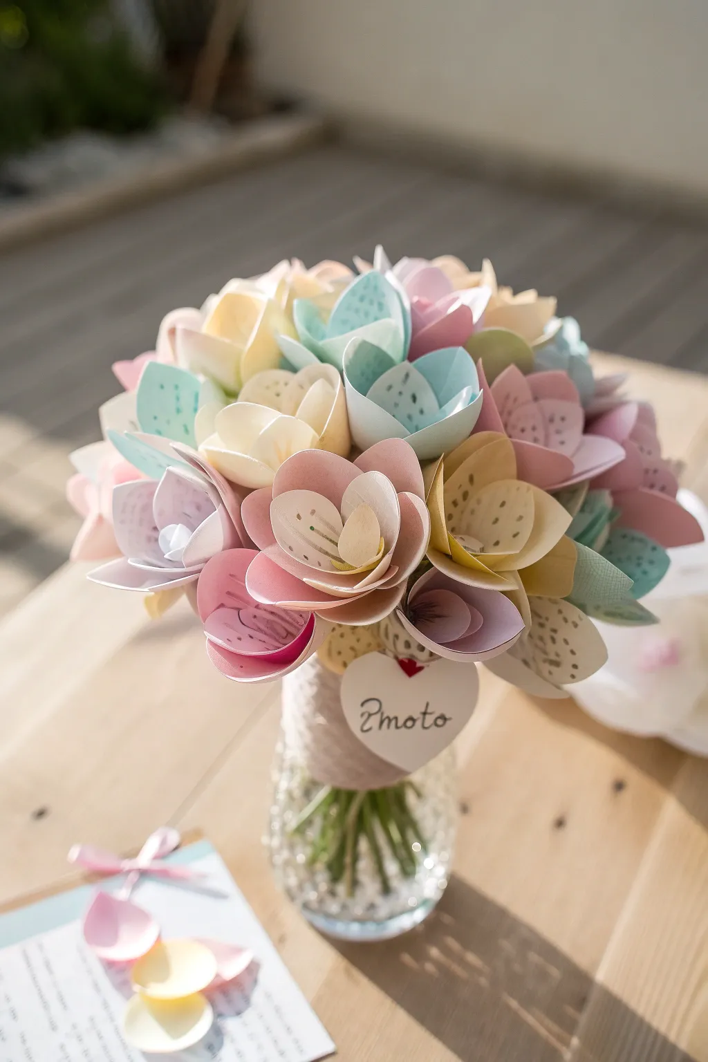 Craft a heartfelt Mother's Day bouquet with personalized message petals for a truly meaningful gift.