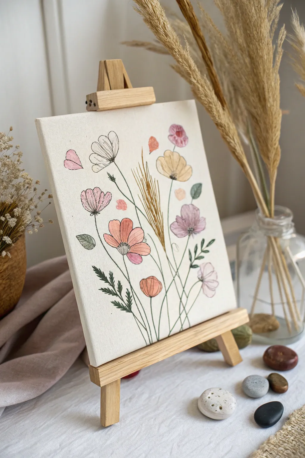 Celebrate Mother's Day with a personal touch: a fingerprint bouquet capturing love and creativity.