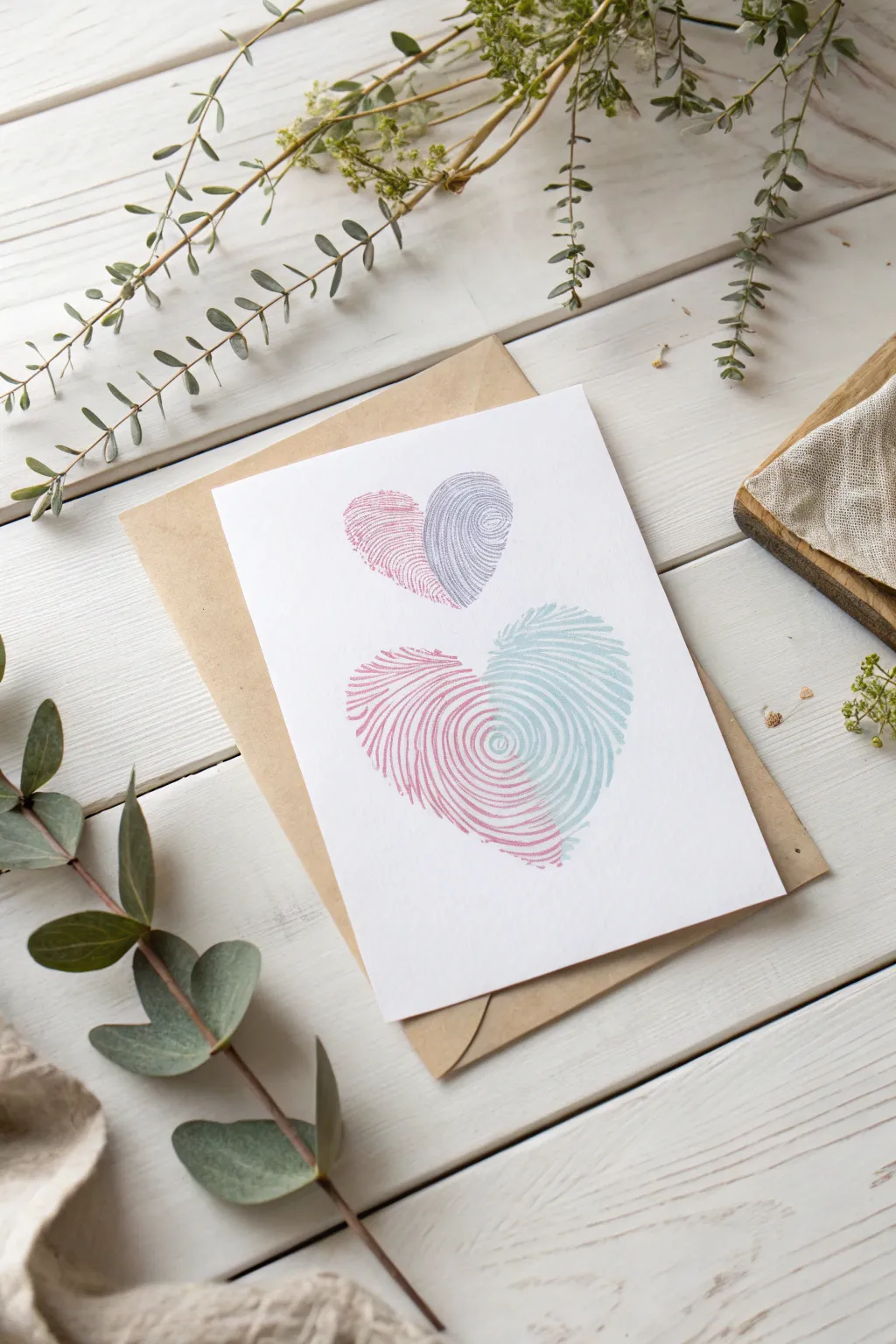 Tiny fingers, big love: Create a heartfelt Mother's Day card with fingerprint art.