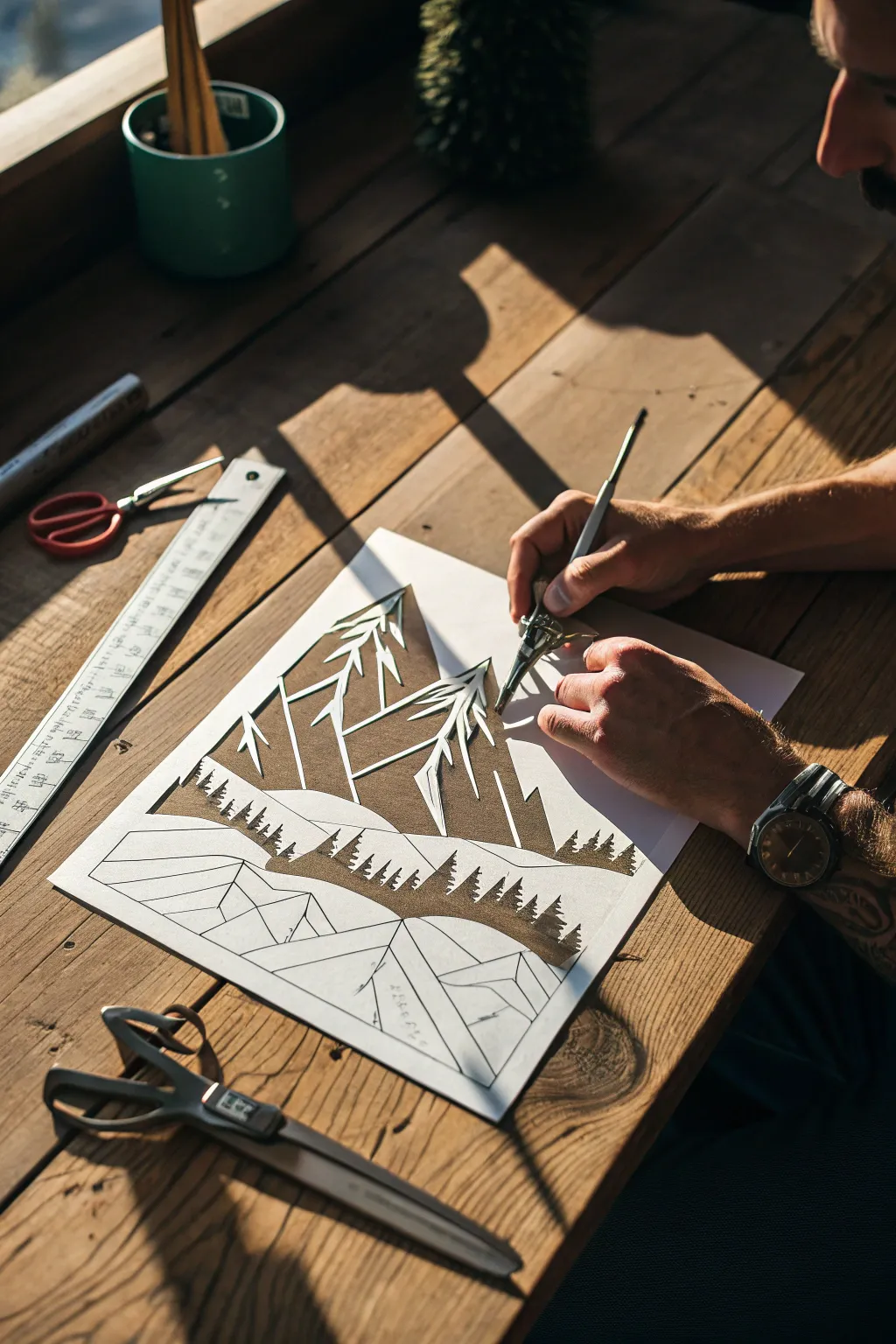 Elevate your craft game with these stunning mountain templates. Perfect for quick and creative projects!