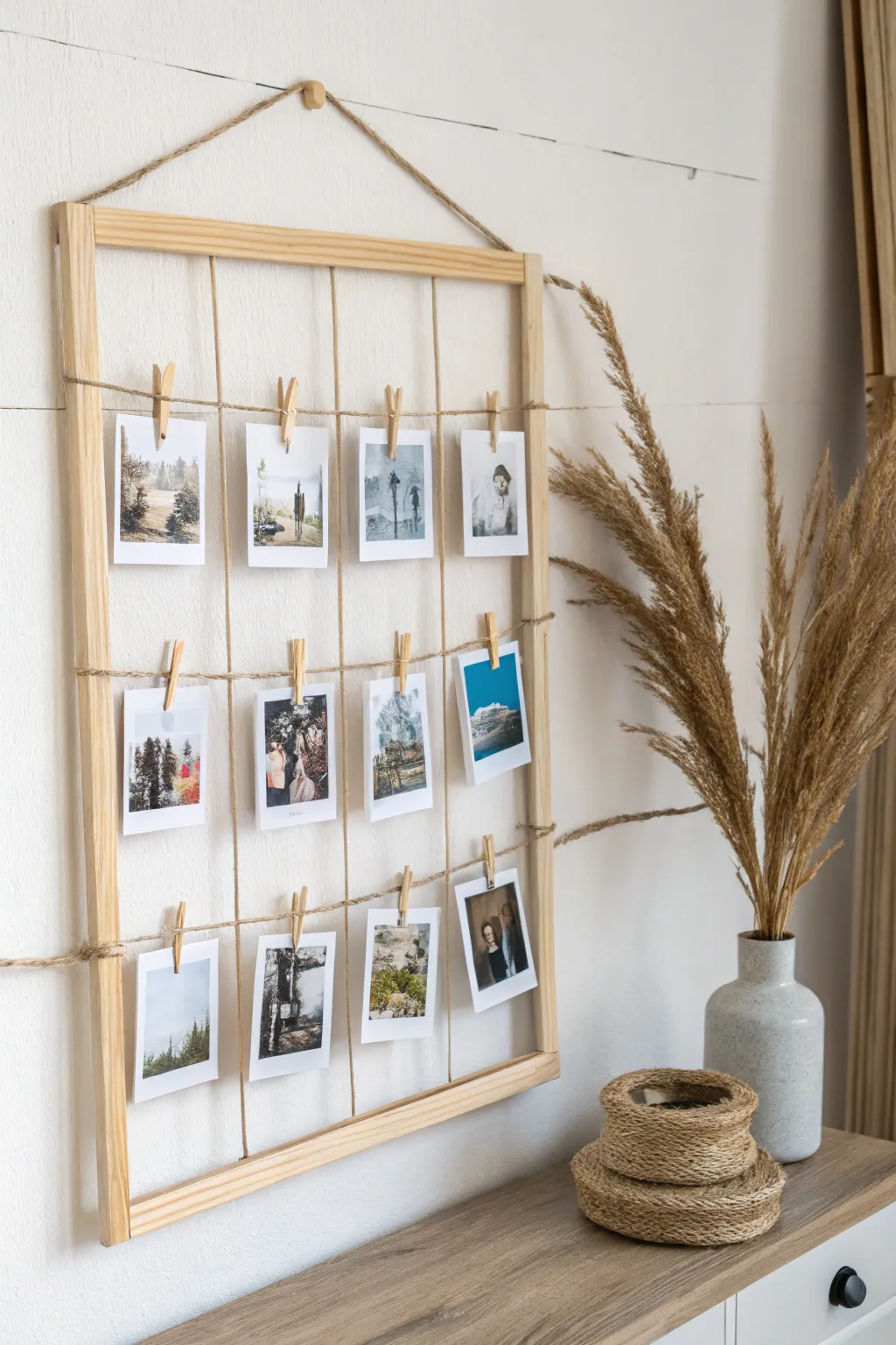 Capture and cherish your year's best moments with a Scandinavian-inspired photo reflection corner. #NewYearInspiration #MinimalistMemories